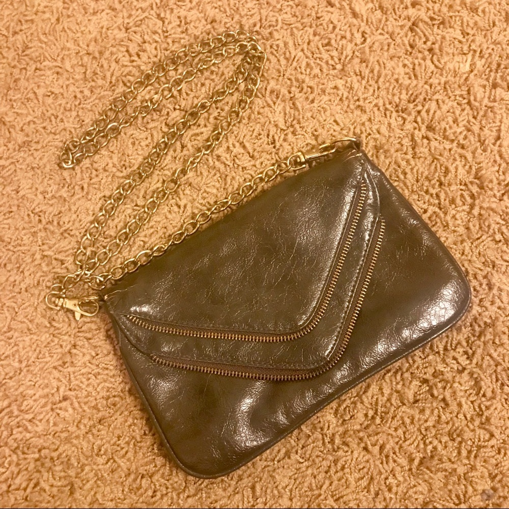 Comsi Comsa Vegan Leather Zipper Bag
